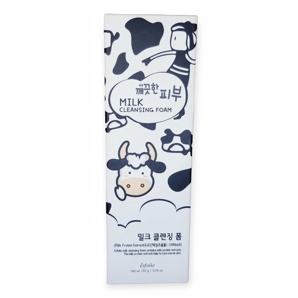 Esfolio Milk Cleansing Foam Face Wash Korean New - Picture 1 of 8